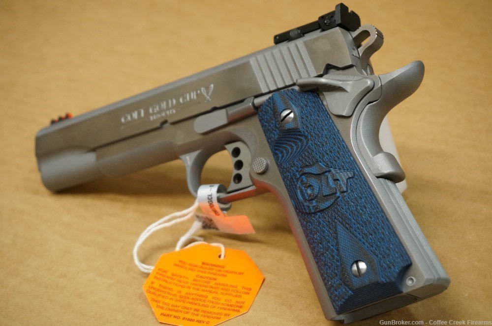 Colt Gold Cup Trophy Lite .45 ACP 5" Barrel Stainless Pistol Adj Sights-img-7