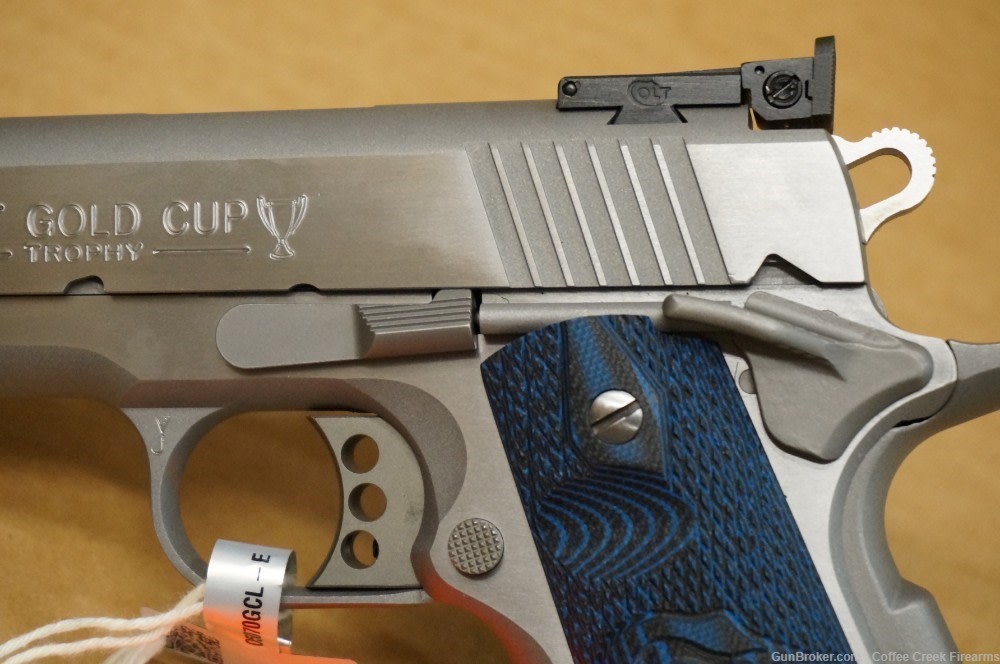 Colt Gold Cup Trophy Lite .45 ACP 5" Barrel Stainless Pistol Adj Sights-img-4
