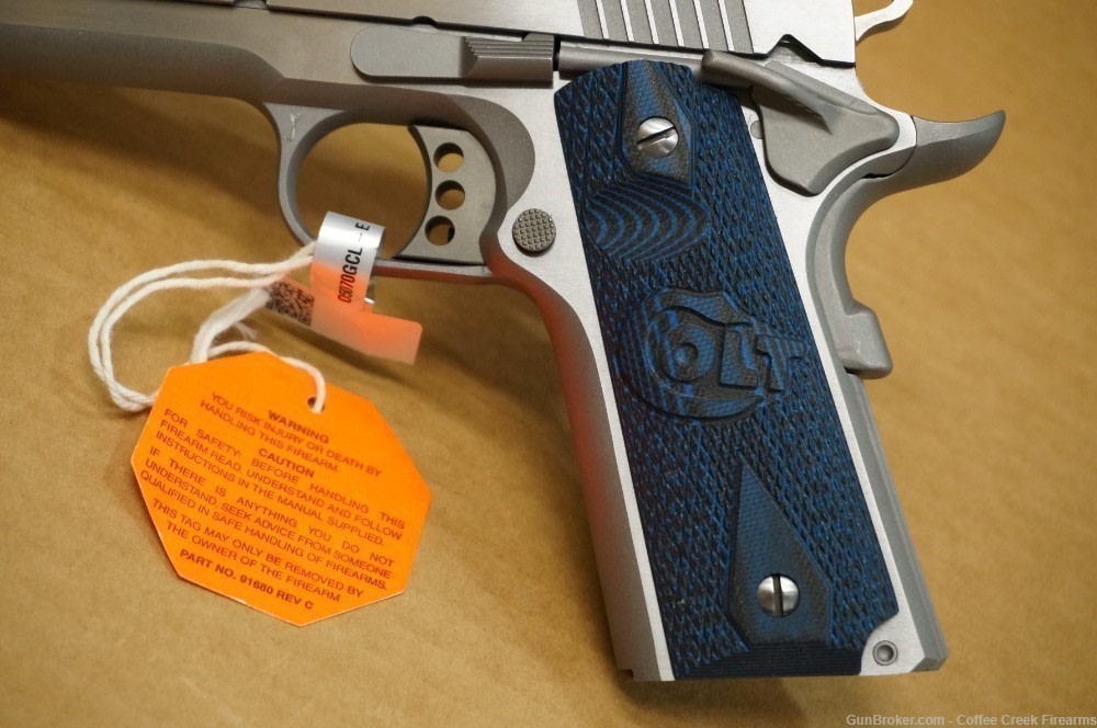 Colt Gold Cup Trophy Lite .45 ACP 5" Barrel Stainless Pistol Adj Sights-img-6