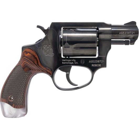 HR38B2RWP Heritage Mfg. Roscoe 38 Spl 2.0" 5rd Polished Black-img-0
