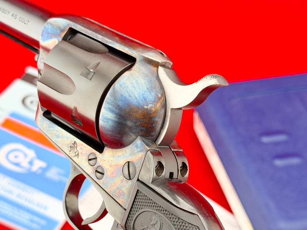 2001 Colt Single Action SAA Cowboy .45 Colt 5.5" Blue & CCH w/ Case 99%+-img-16