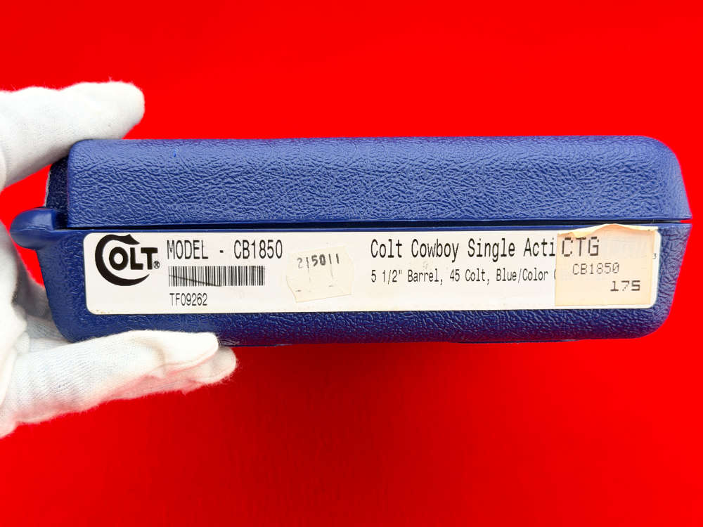 2001 Colt Single Action SAA Cowboy .45 Colt 5.5" Blue & CCH w/ Case 99%+-img-30