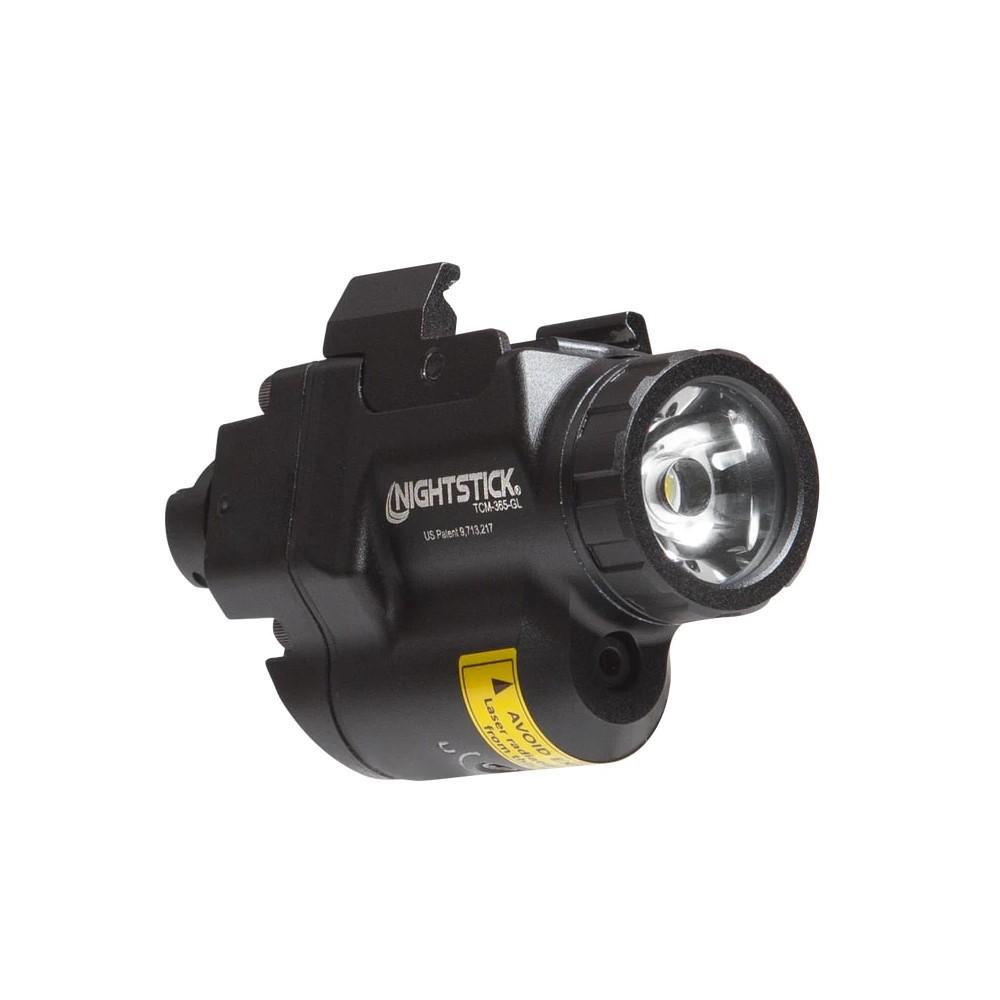 NightstickSubcompact Weapon Mounted Light with Green Laser for Sig P365 Bla-img-0