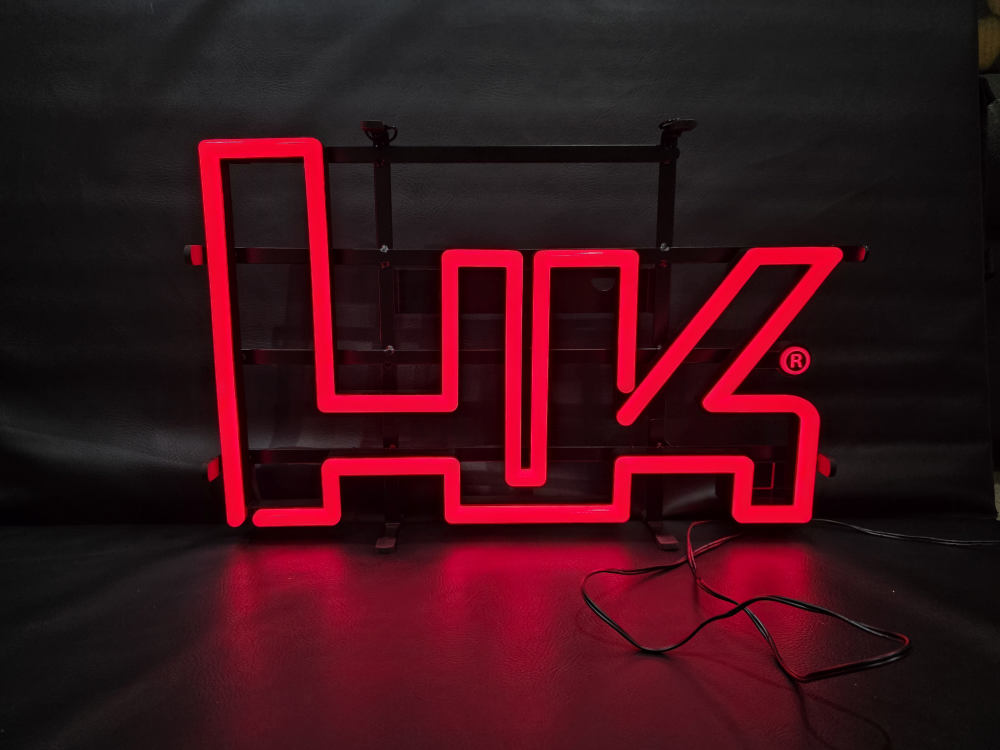 Heckler & Koch Neon Sign 12 inches tall x 18 inches wide DISCONTINUED -img-0