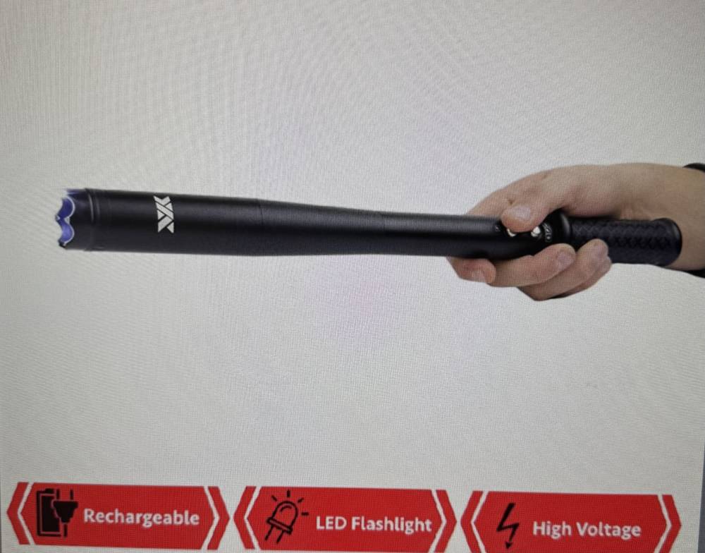 Tactical LED Self Defense Stun Gun Baton Rechargeable-img-1