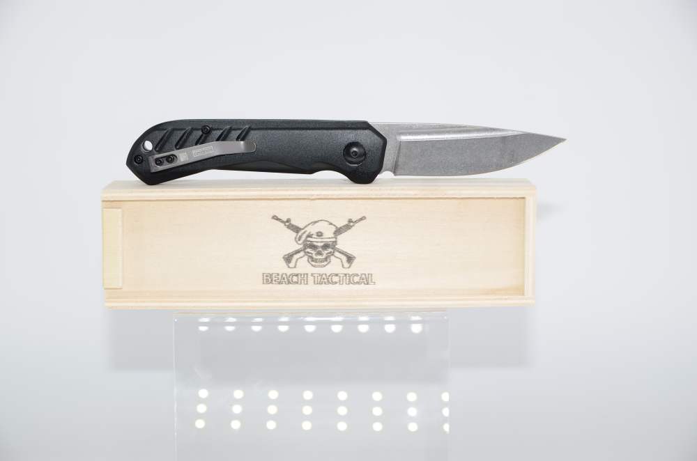 Black Survival Military Switch Blade Automatic Push Button Knife 8 Inch-img-1