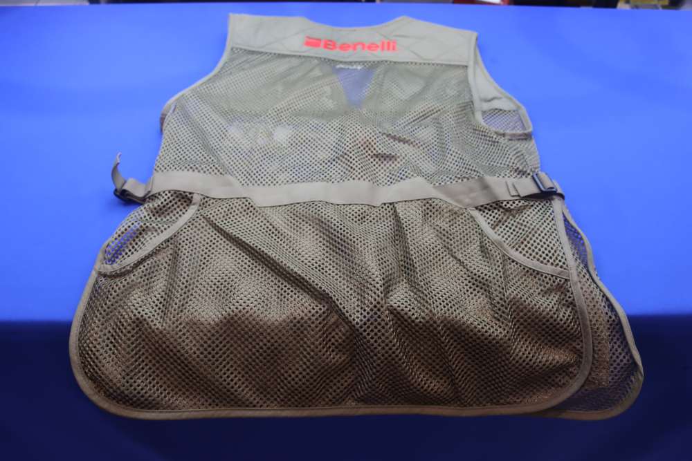 Benelli Sporting Shooting Vest XL Olive Tan Mesh Trap Skeet Hunting NEW NWT-img-16