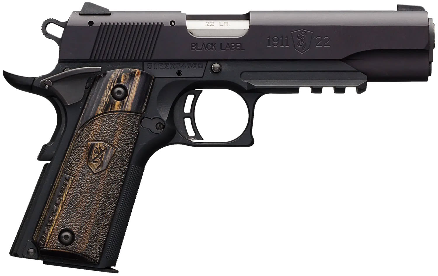 BROWNING 1911-22 A1 BLK LBL 22LR RAIL-img-0