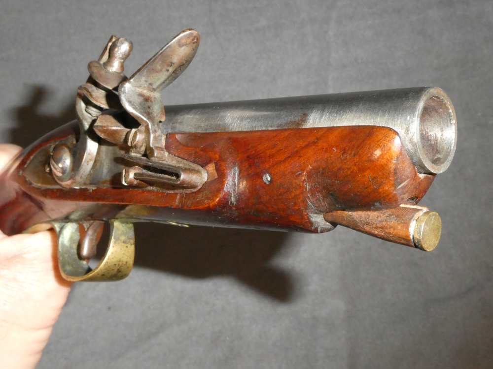 Pair of English Trade Flintlock Pistols, Fur Trade Era, .60 Caliber-img-6