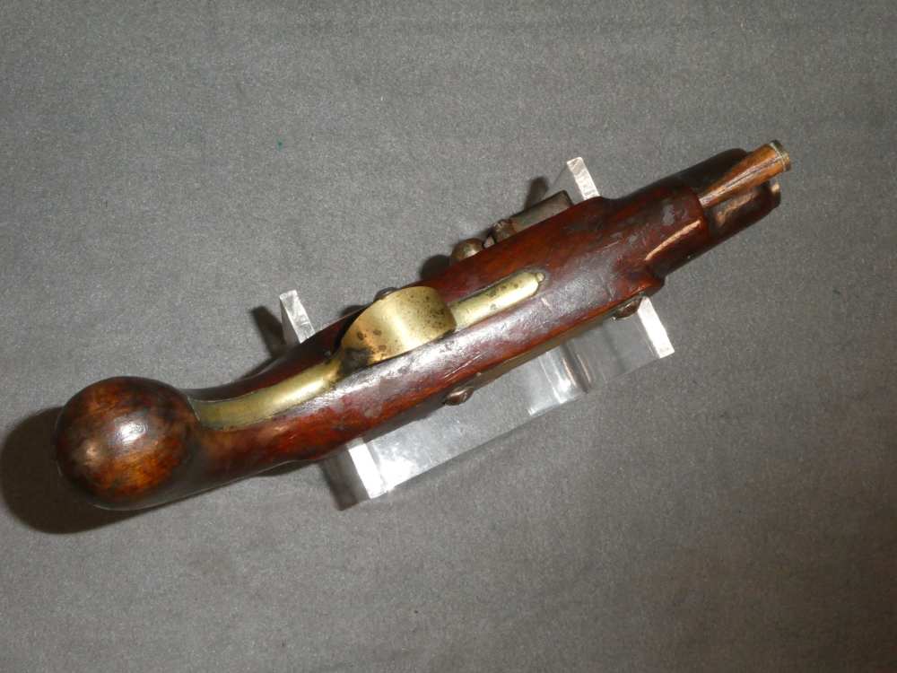 Pair of English Trade Flintlock Pistols, Fur Trade Era, .60 Caliber-img-5