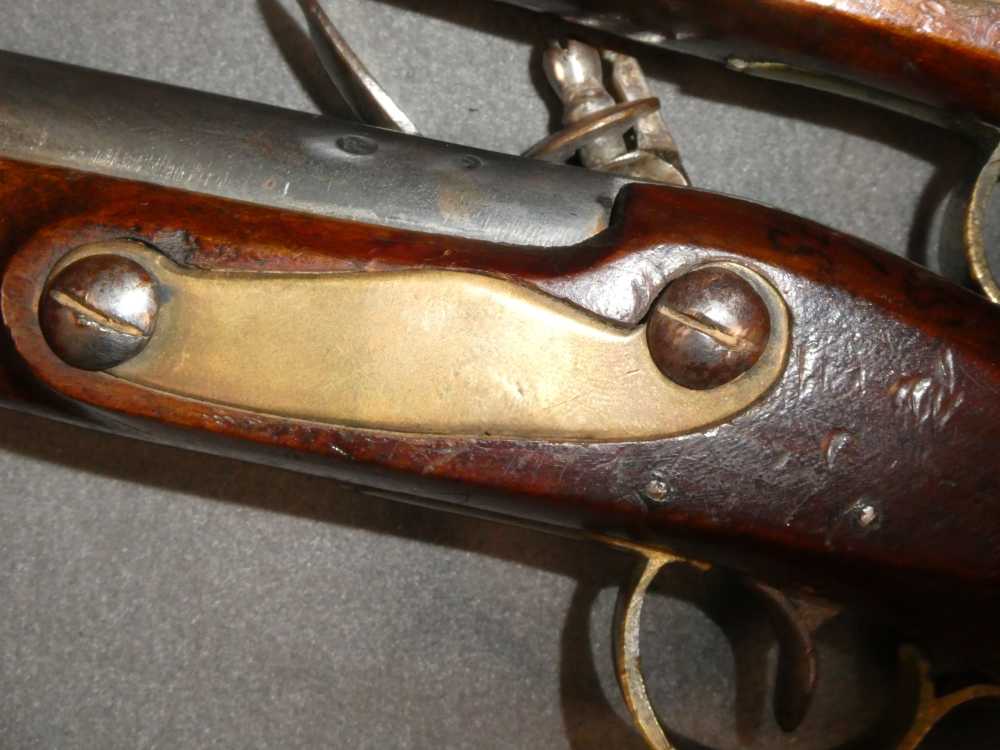 Pair of English Trade Flintlock Pistols, Fur Trade Era, .60 Caliber-img-13