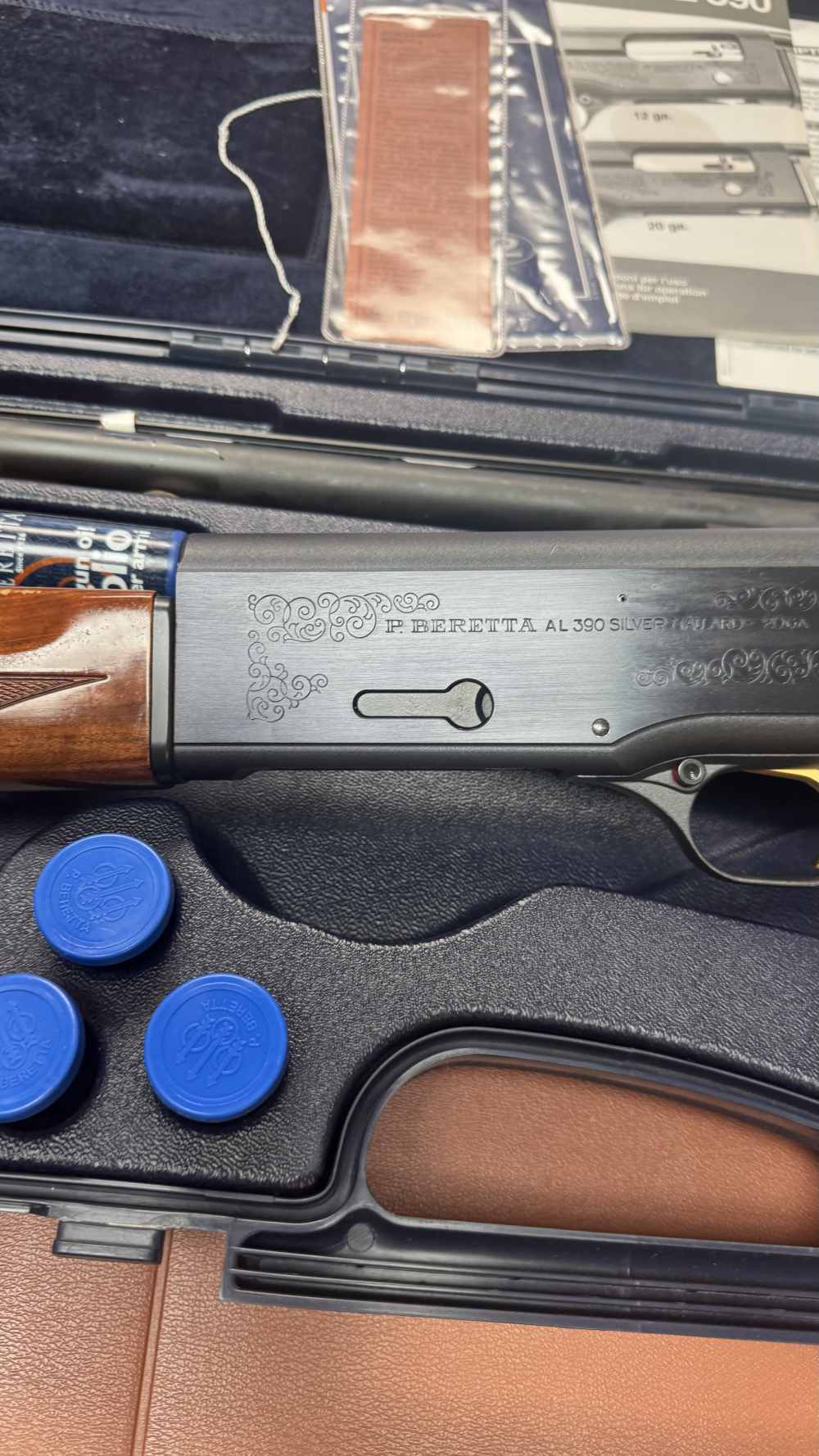 BERETTA 390 20 GAUGE WITH SPORTING BARREL, VERY COMPLETE-img-19