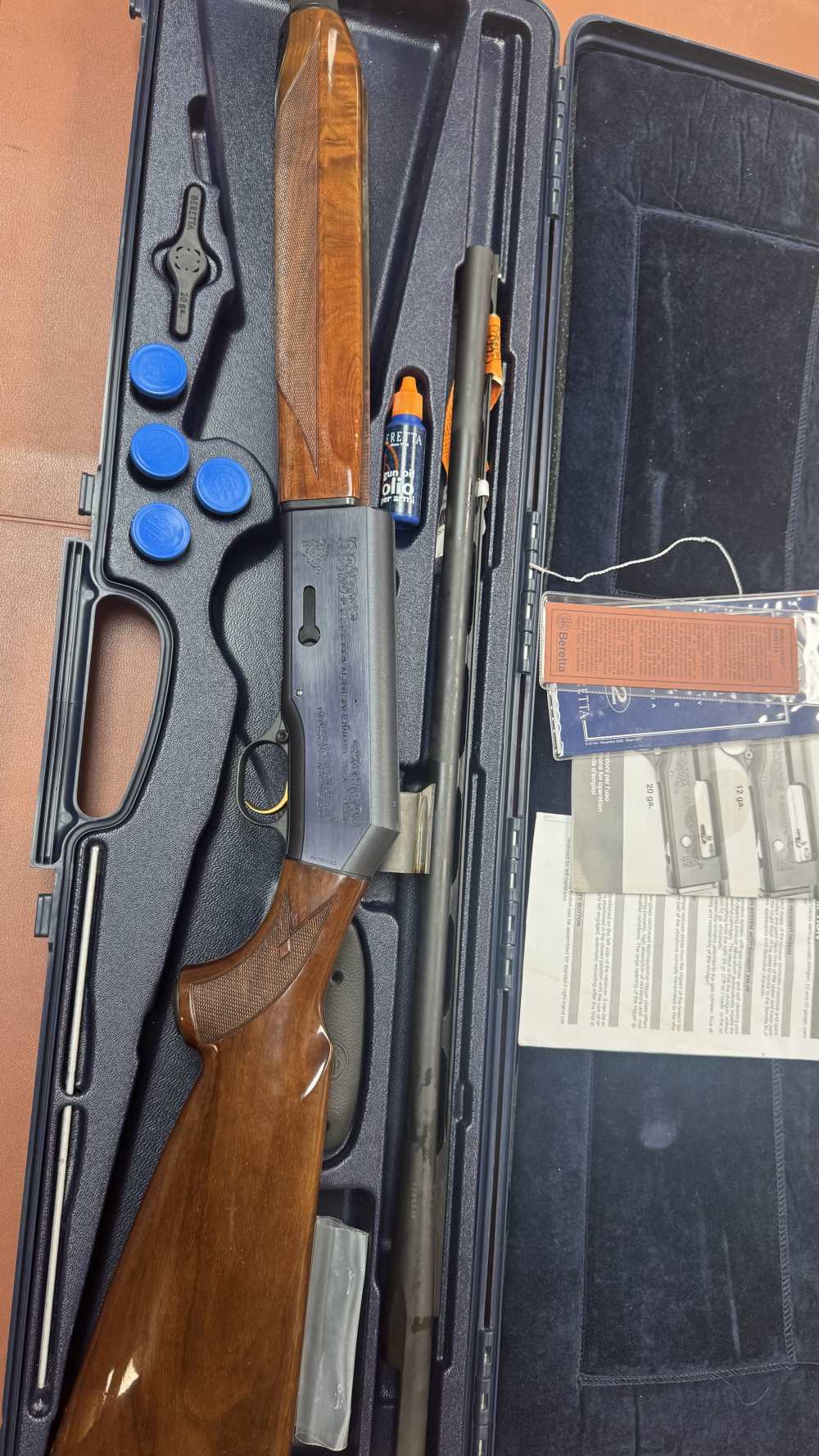 BERETTA 390 20 GAUGE WITH SPORTING BARREL, VERY COMPLETE-img-12