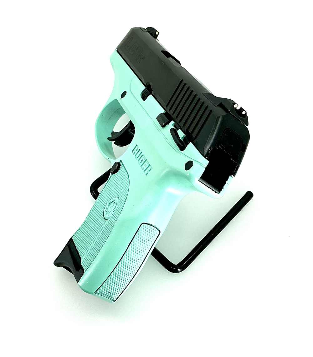 Ruger TALO LC9s 9mm Semi-Auto Pistol Turquoise Frame w/ 1 (7rd) mag-img-2