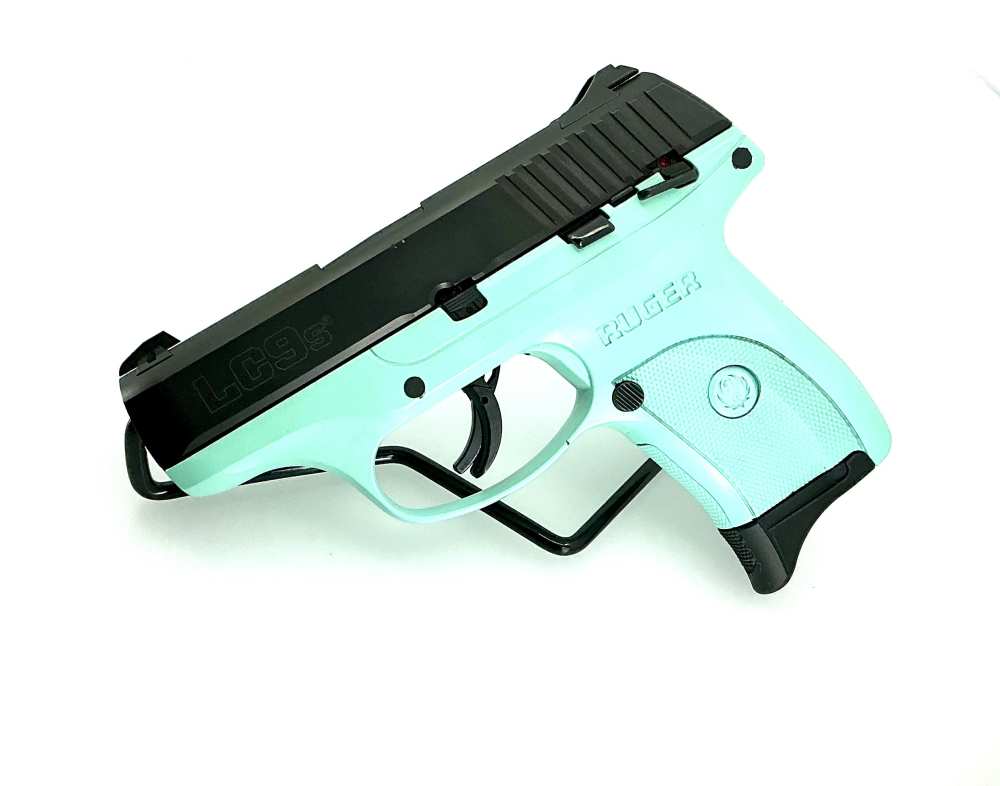 Ruger TALO LC9s 9mm Semi-Auto Pistol Turquoise Frame w/ 1 (7rd) mag-img-0