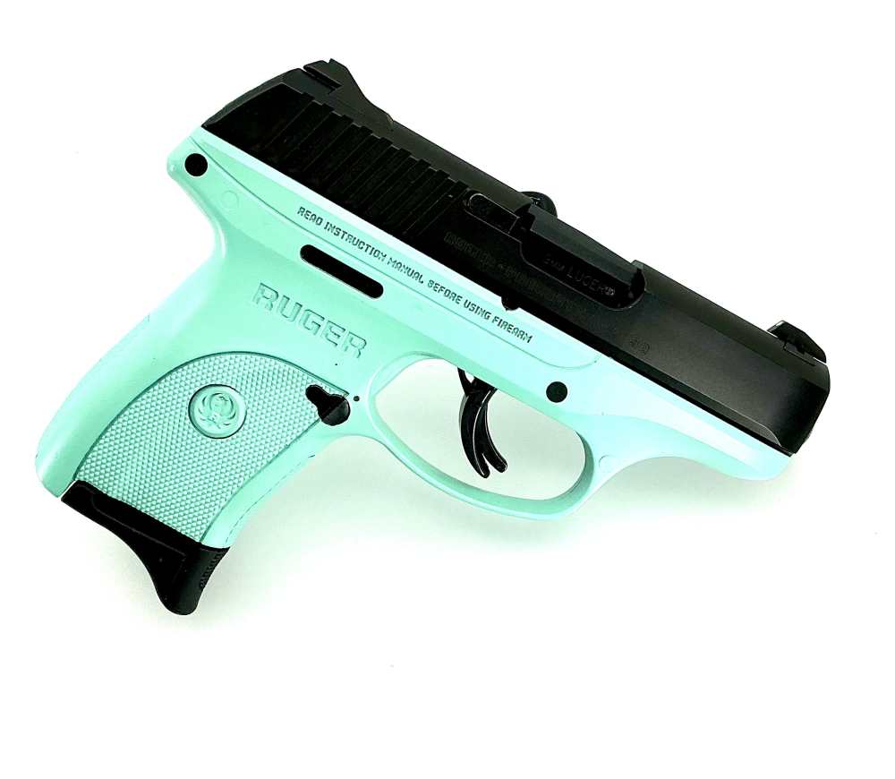 Ruger TALO LC9s 9mm Semi-Auto Pistol Turquoise Frame w/ 1 (7rd) mag-img-1