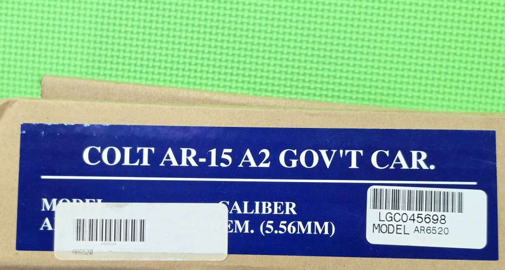 COLT AR-15A2 * AR6520 BLUE LABEL GOVERNMENT CARBINE 223 REM IN ORIGINAL BOX-img-4