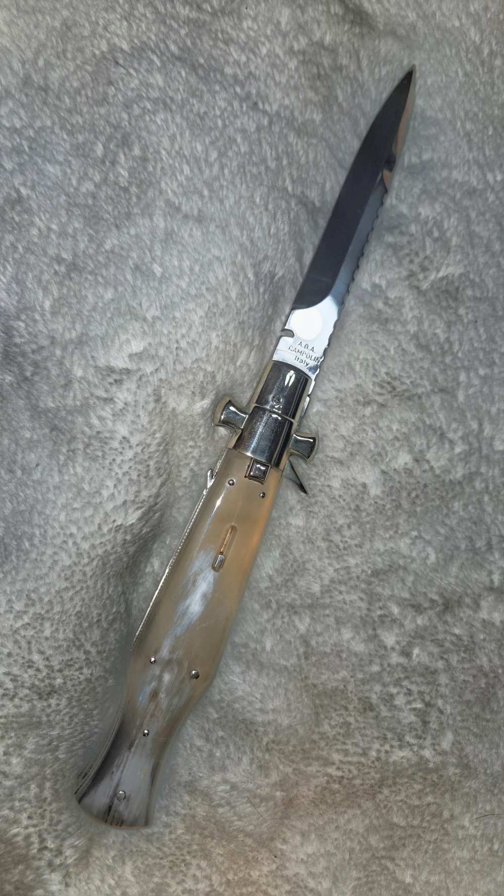 MINT - 5MM AGA CAMPOLIN BLACK WIDOW LUXE - BEAUTIFUL GOLDEN BRAZILIAN HORN-img-1