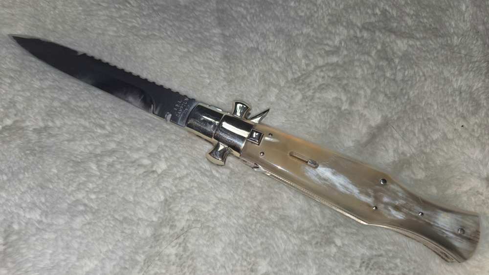 MINT - 5MM AGA CAMPOLIN BLACK WIDOW LUXE - BEAUTIFUL GOLDEN BRAZILIAN HORN-img-7