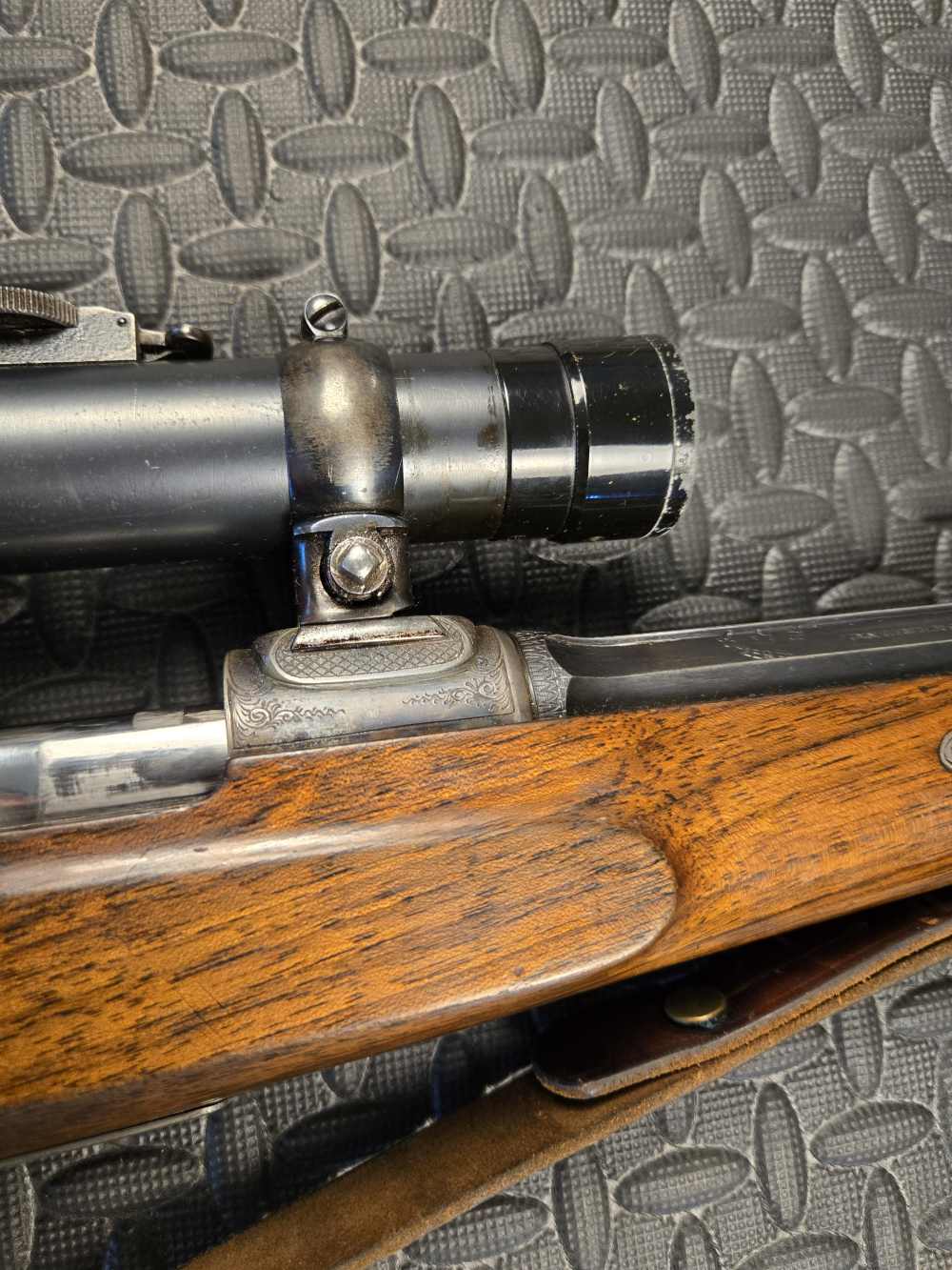 H Scherping Hannover Mauser Gewehr 98 Sporting Rifle with optic 8mm-img-8