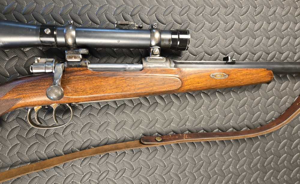 H Scherping Hannover Mauser Gewehr 98 Sporting Rifle with optic 8mm-img-2