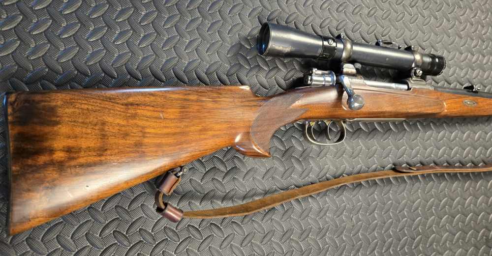 H Scherping Hannover Mauser Gewehr 98 Sporting Rifle with optic 8mm-img-1