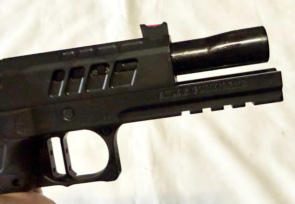 Used Atlas Athena 9mm Pistol Black with Leupold Pro NV 2.5 sight -img-7