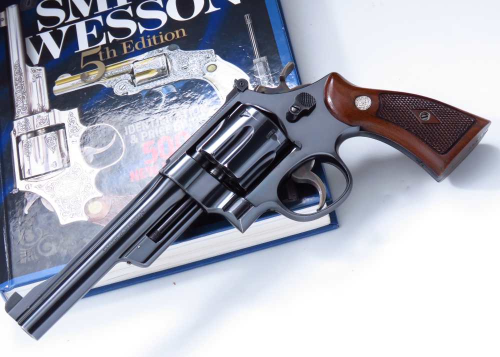 IMPRESSIVE 1953 S&W Post War 357 Magnum S Prefix 5 Screw #Matching ALL ORIG-img-1