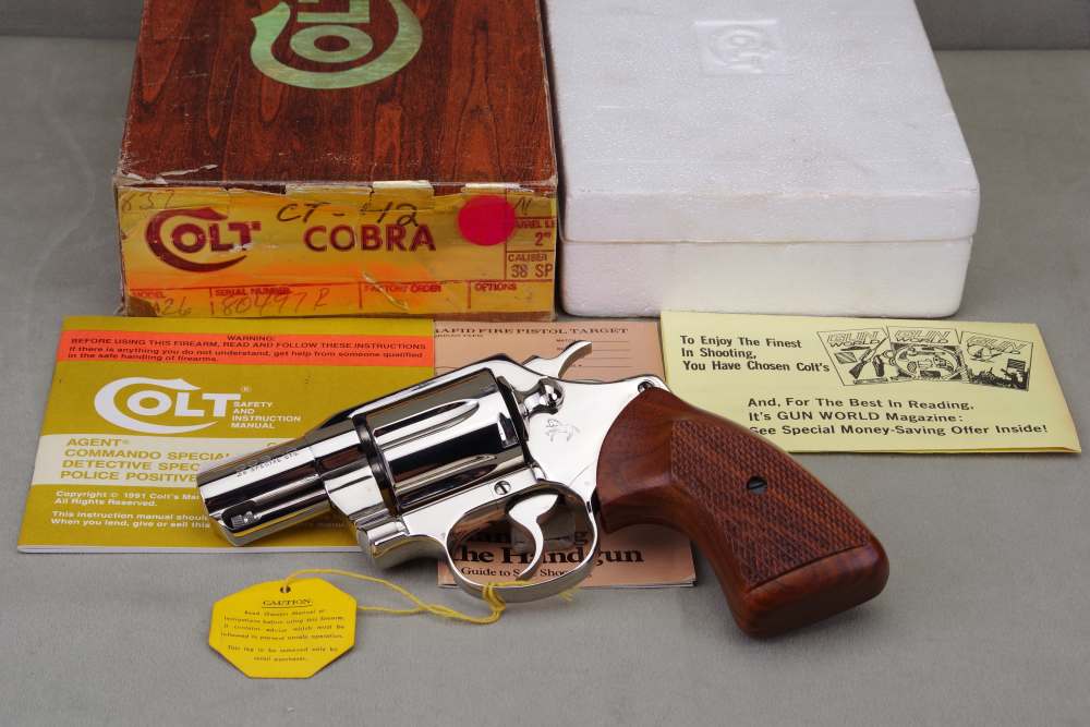 1978 Colt Cobra 38 SPL 2'' Nickel NIB-img-0