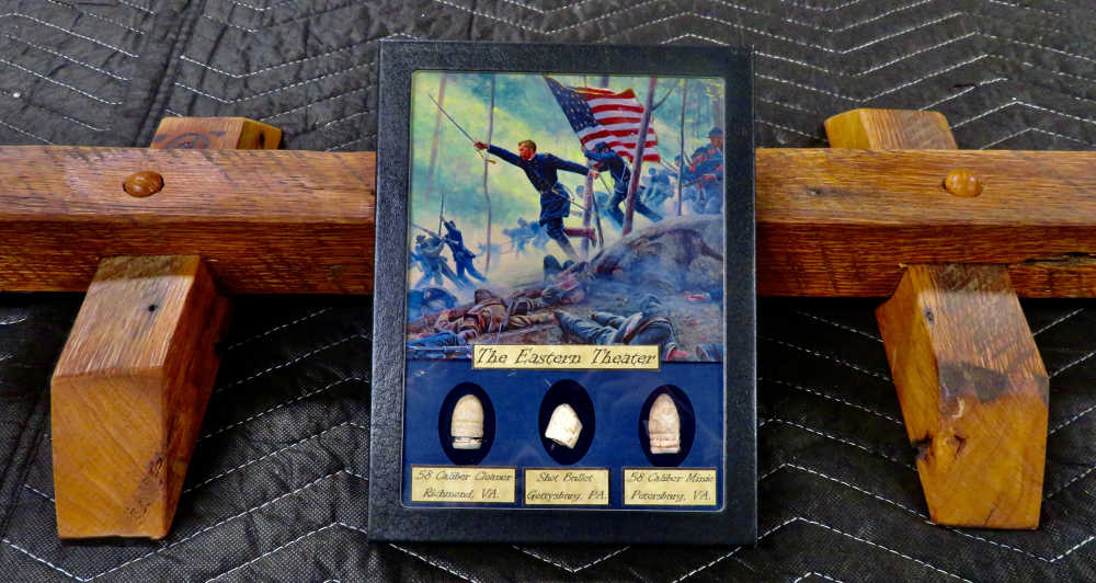 HREE ORIGINAL .58 CALIBER–ERA PROJECTILES – RICHMOND, GETTYSBURG & PETERSBU-img-0