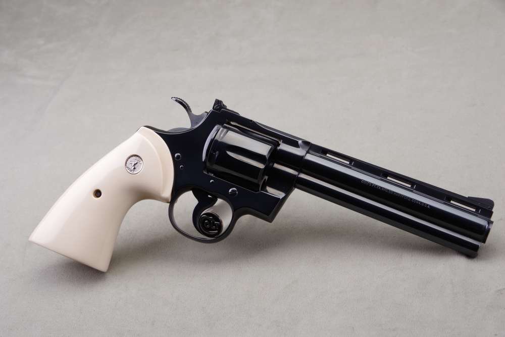 1976 Colt Python 357 Mag 6'' Blue 99% w/ Orig Box & Papers Bonded Ivory-img-13