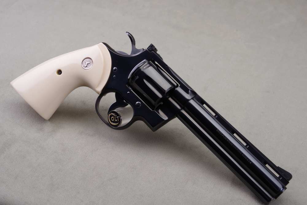 1976 Colt Python 357 Mag 6'' Blue 99% w/ Orig Box & Papers Bonded Ivory-img-34