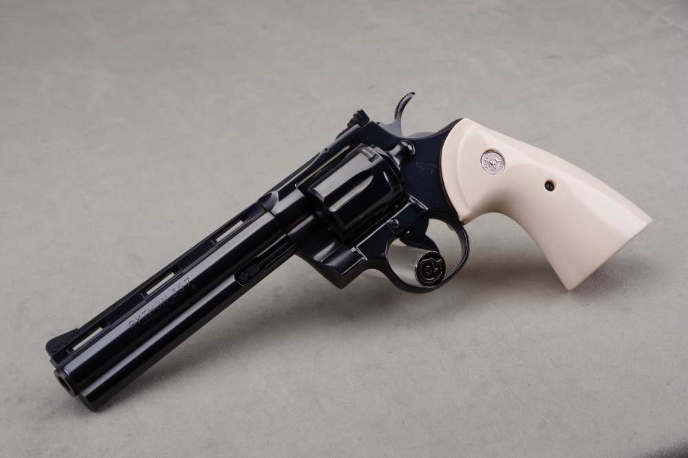 1976 Colt Python 357 Mag 6'' Blue 99% w/ Orig Box & Papers Bonded Ivory-img-35