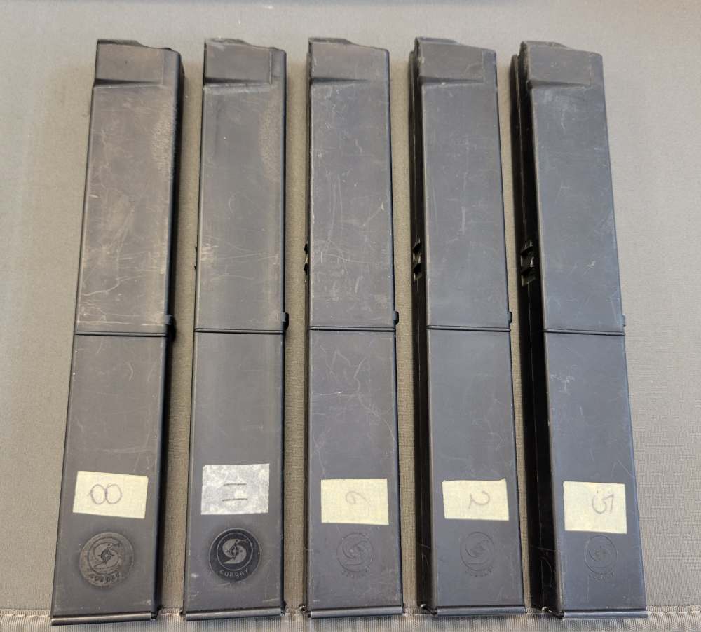 Lot of 5 Original Cobray M11 9mm 32rd Magazines M-11 SMG Zytel-img-0