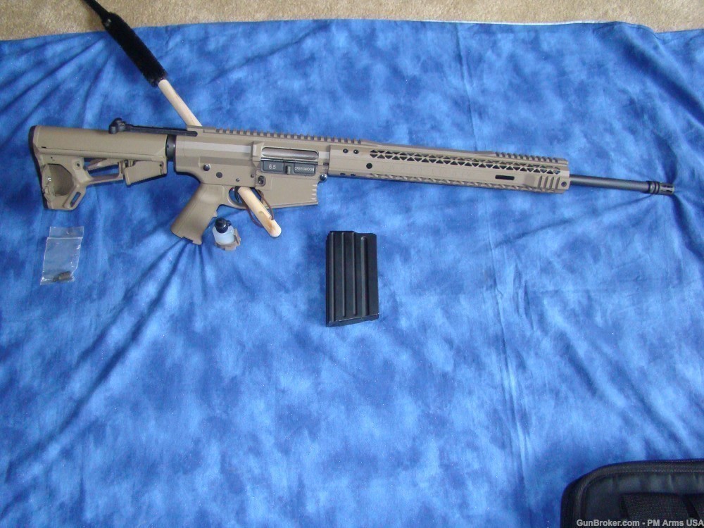  Black Rain Ordnance Fallout 10 6.5 Creedmoor / FDE. W/ 96 rds. Ammo-img-0