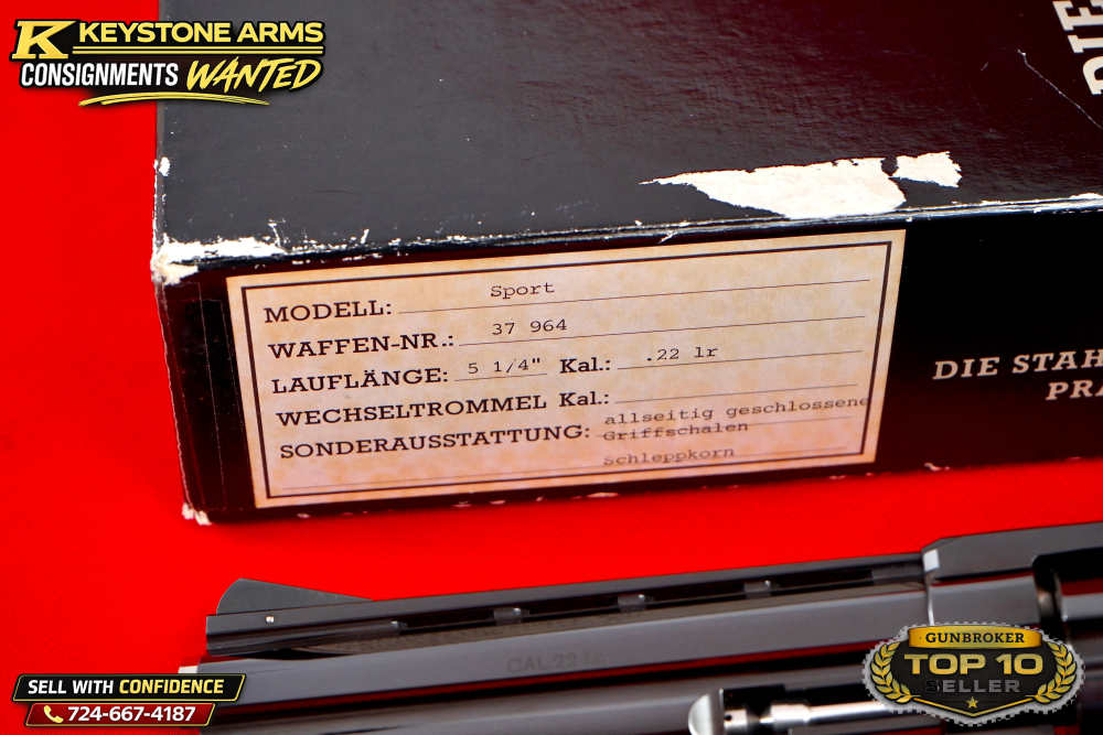 Spectacular Rare 1988 Ratzeburg Korth Sport 5.25" .22LR Original Box Grail-img-3