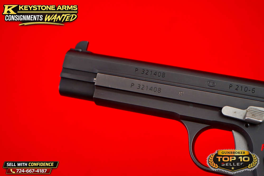 Spectacular Sig SIGARMS P210-6 Target 9MM Original Case & Test Target-img-15