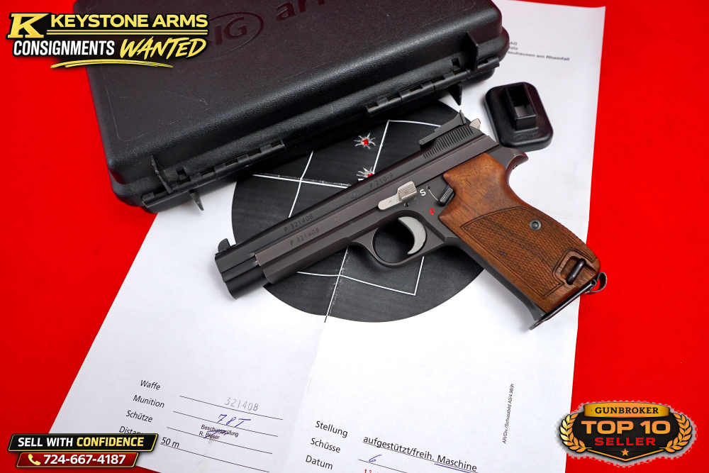 Spectacular Sig SIGARMS P210-6 Target 9MM Original Case & Test Target-img-22