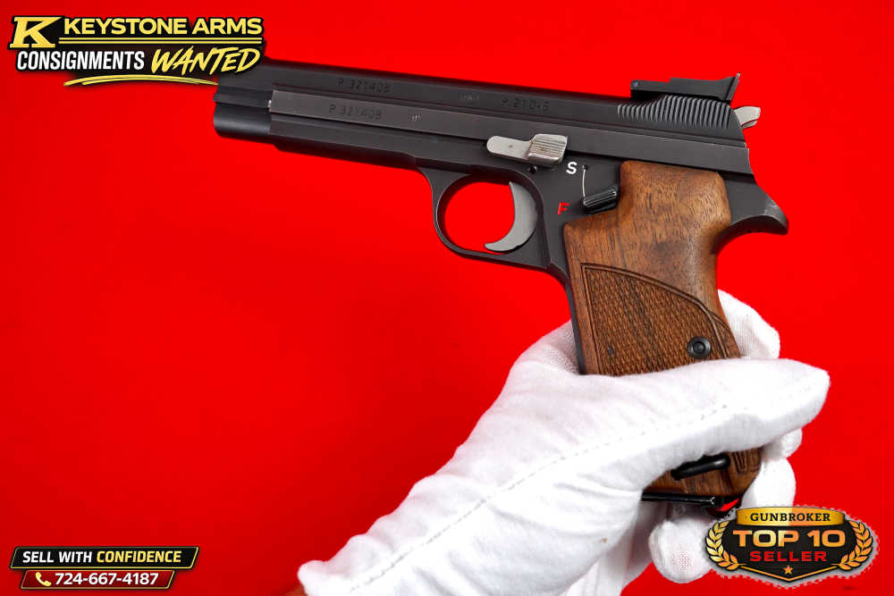 Spectacular Sig SIGARMS P210-6 Target 9MM Original Case & Test Target-img-11