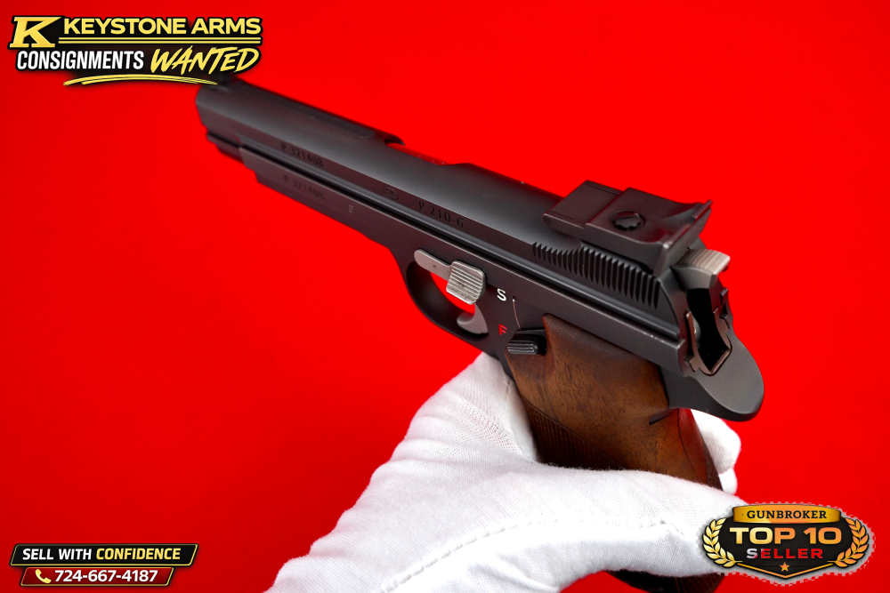 Spectacular Sig SIGARMS P210-6 Target 9MM Original Case & Test Target-img-13
