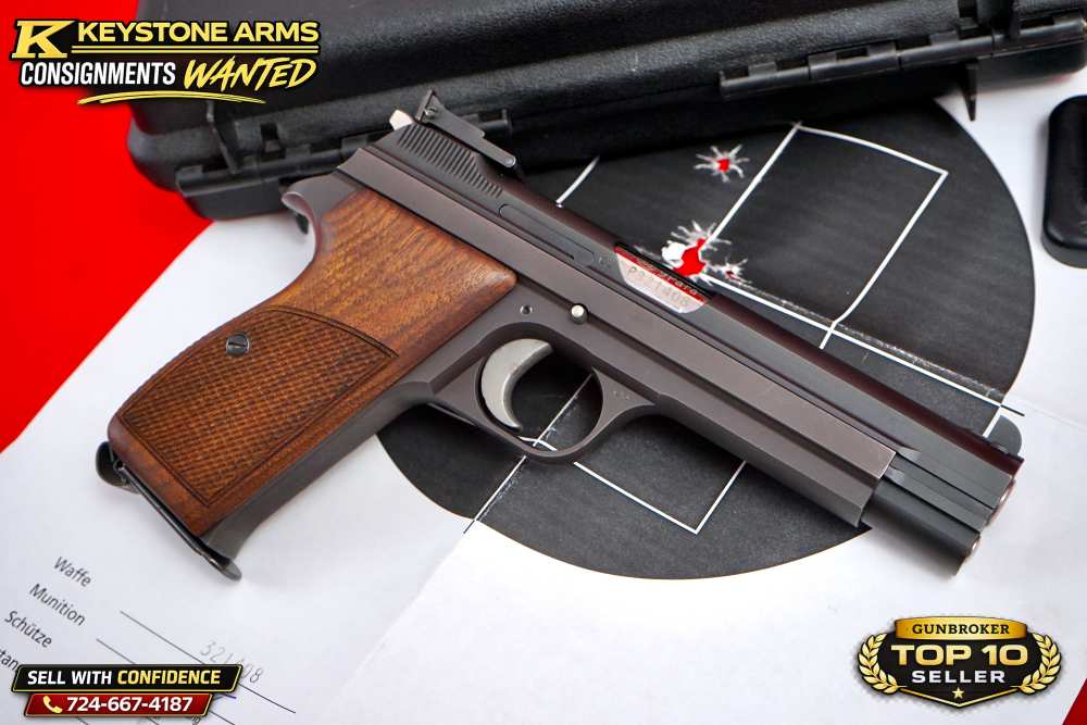 Spectacular Sig SIGARMS P210-6 Target 9MM Original Case & Test Target-img-6