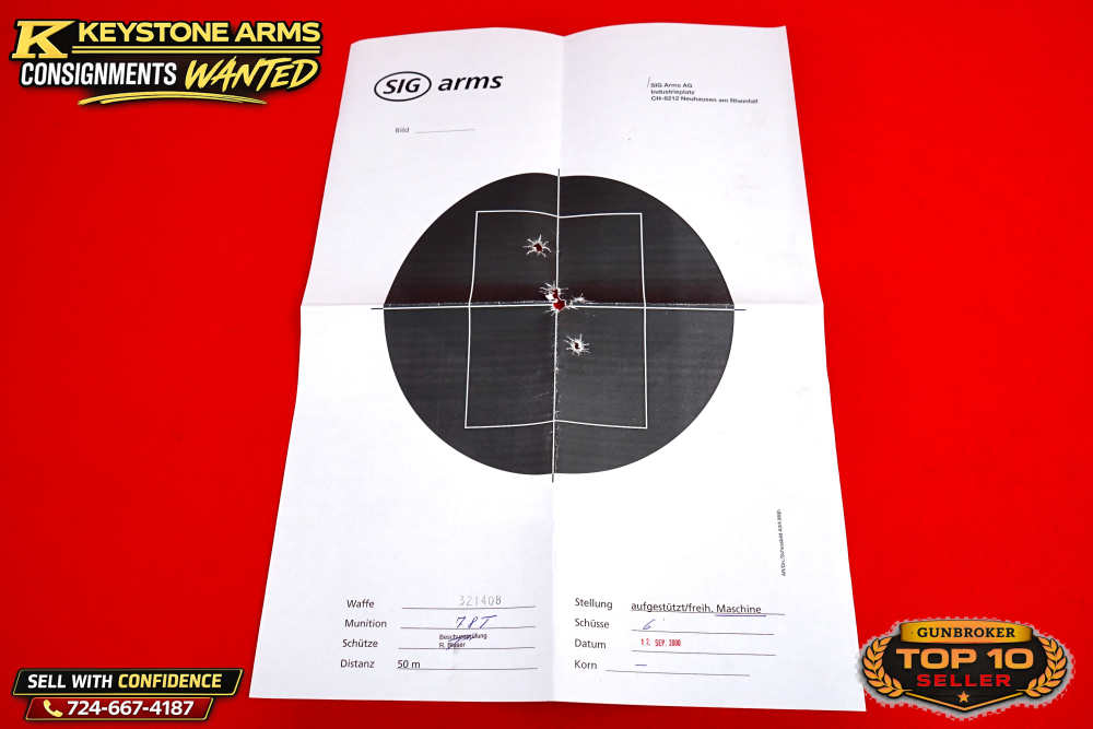 Spectacular Sig SIGARMS P210-6 Target 9MM Original Case & Test Target-img-19