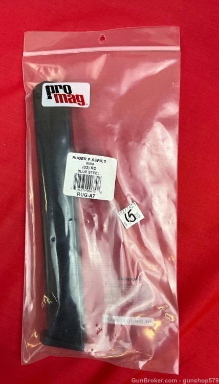 PRO MAG RUGER P-SERIES 9MM MAGAZINE 32 ROUND RUG A7 -img-0