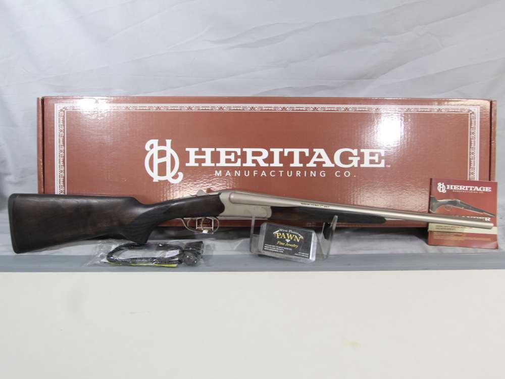 NIB Heritage Badlander SxS Shotgun 410ga-3" 18.5" Nickel Walnut BL41018NI-img-0