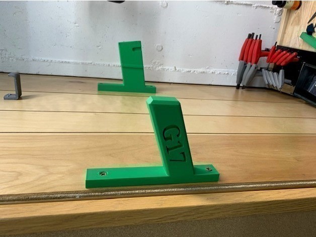 Wall Mount Pistol Stand Compatible with Glock 17 FAST SHIPPING GUARANTEED-img-1