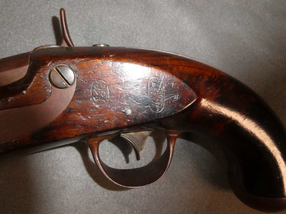 Extremely Rare, Nippes Maynard Percussion Conversion of M1836 Pistol-img-10