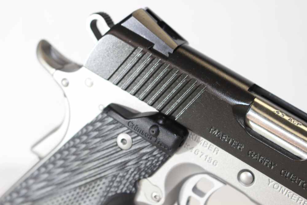 Kimber Master Carry Custom 1911, .45ACP, Crimson Laser Grip, New in case-img-4