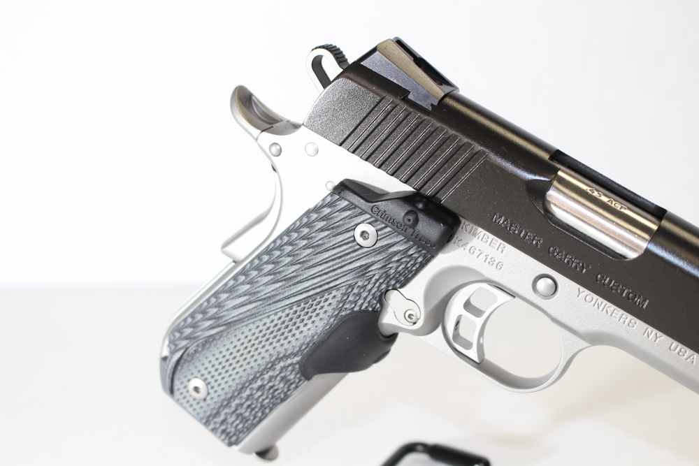 Kimber Master Carry Custom 1911, .45ACP, Crimson Laser Grip, New in case-img-6