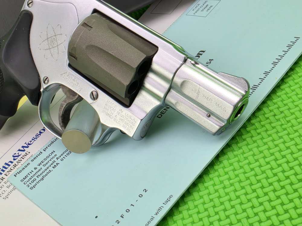 S&W SMITH & WESSON 332 Ti AIRLITE TITANIUM 32 H&R MAG MADE 1999 ONLY + BOX -img-8