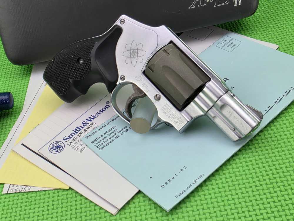 S&W SMITH & WESSON 332 Ti AIRLITE TITANIUM 32 H&R MAG MADE 1999 ONLY + BOX -img-12